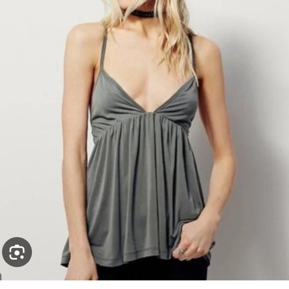 Free People twisted strap peplum tank top - Picture 3 of 7